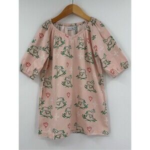 NWT La Paloma Holly Horse Cotton Nightgown | Pink | Girl’s 4-5 & 8-9